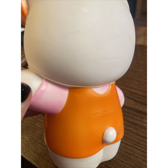 Vintage Hello Kitty Bubble Bath Decanter Pink Orange Plastic 7.75” Tall 2001 - Picture 4 of 6